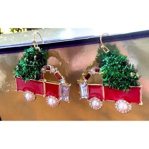 Trip to  Christmas Tree Farm Earrings Handmade Jewelry Home for Holidays…